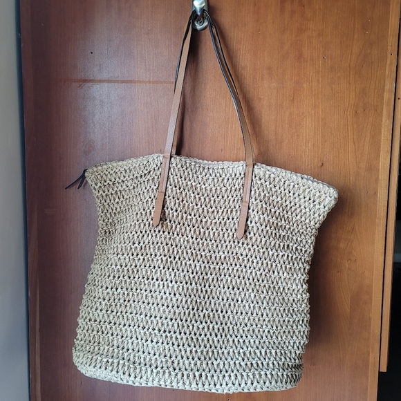 H&M Bags Hm Straw Tote Bag Beach Summer Poshmark
